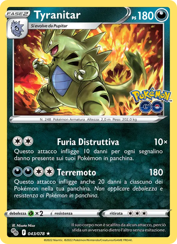 Tyranitar, Pokémon GO No. 043