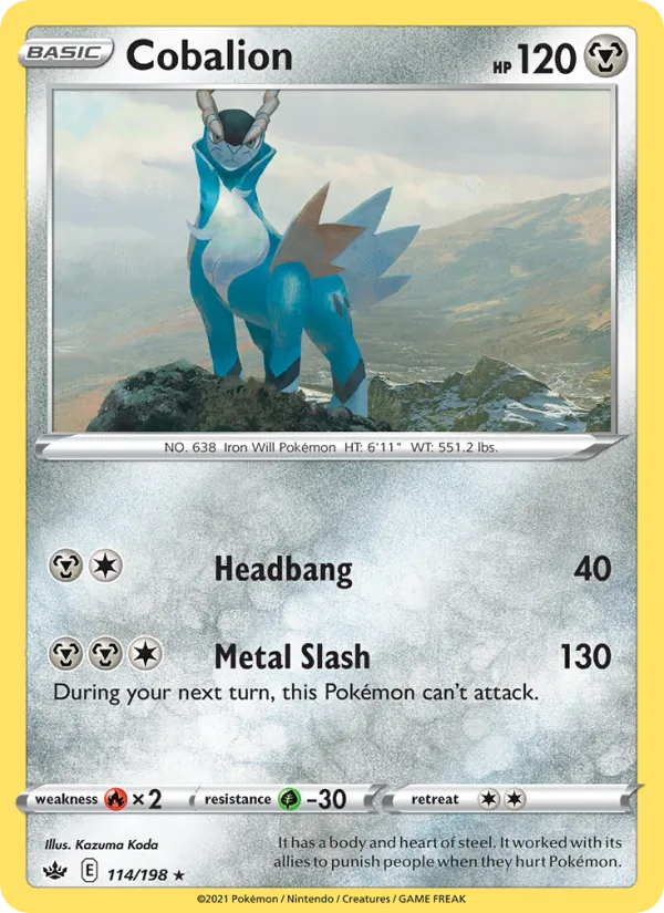 Cobalion, Chilling Reign Nº 114