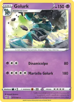 Golurk, Fiamme Oscure No. 77 Normal