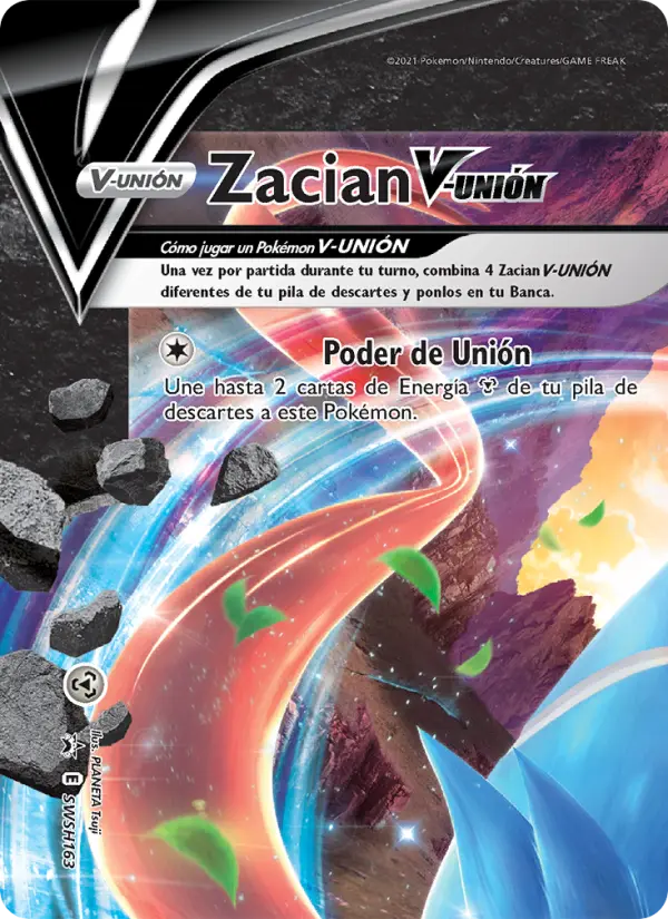 Zacian V-UNIÓN, Cartas de promoción ESES Nº SWSH163