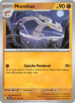 Mienshao, Corona Astral Nº 084 Normal