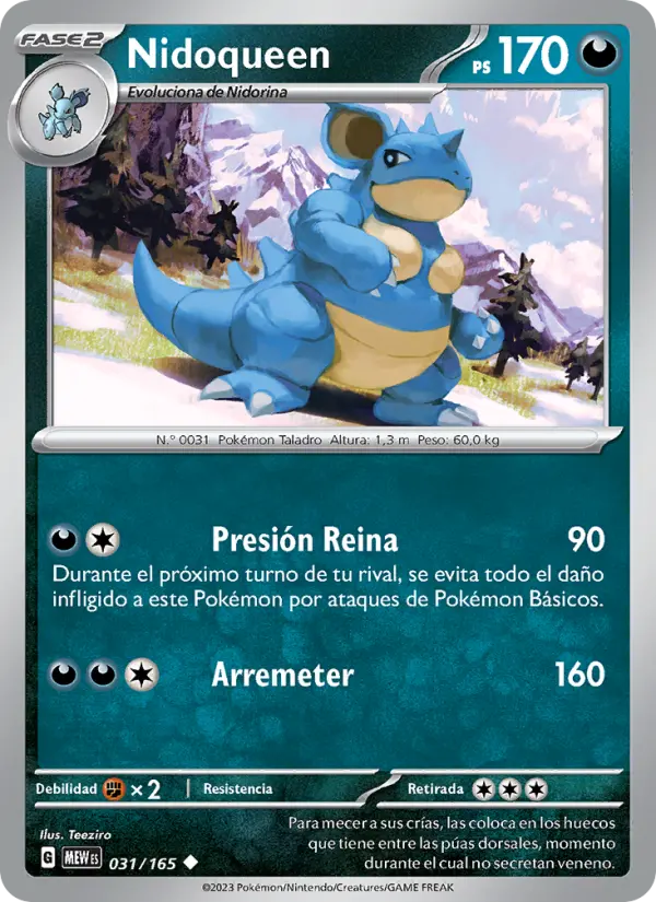 Nidoqueen, 151 No. 031