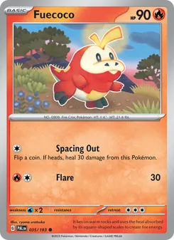 Fuecoco, Paldea Evolved No. 035 Normal
