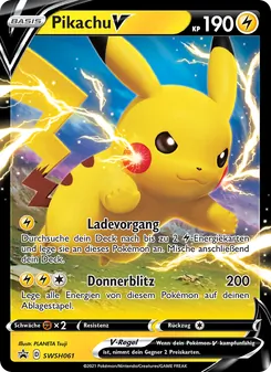 Pikachu V, SCSC Promokarten No. SWSH061 Holo