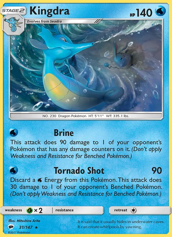 Kingdra, Burning Shadows No. 31