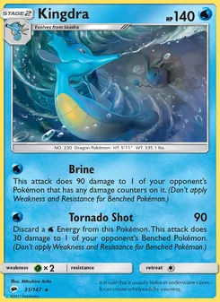 Kingdra, Burning Shadows No. 31 Reverse