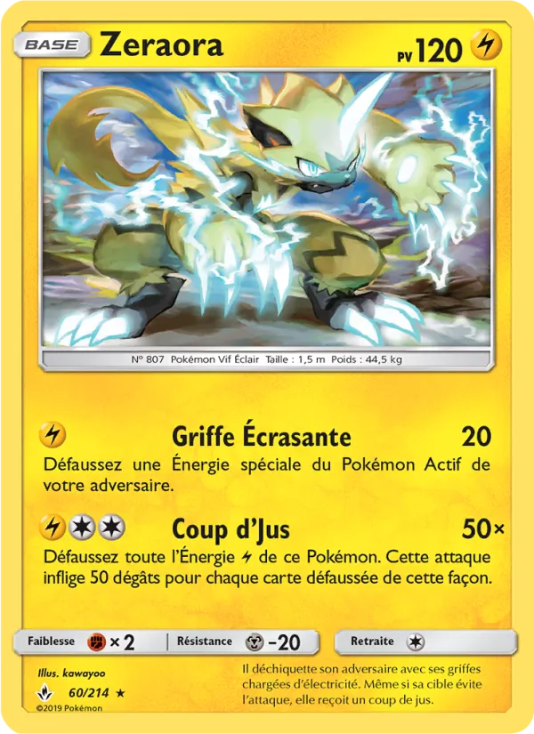 Zeraora, Alliance Infaillible No. 60