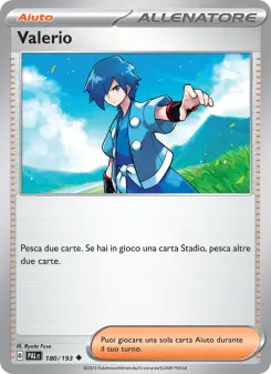 Valerio, Evoluzioni a Paldea Nº 180 Normal