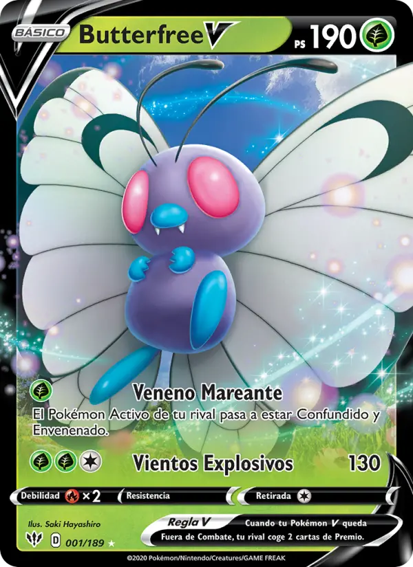 Butterfree V, Oscuridad Incandescente Nº 1