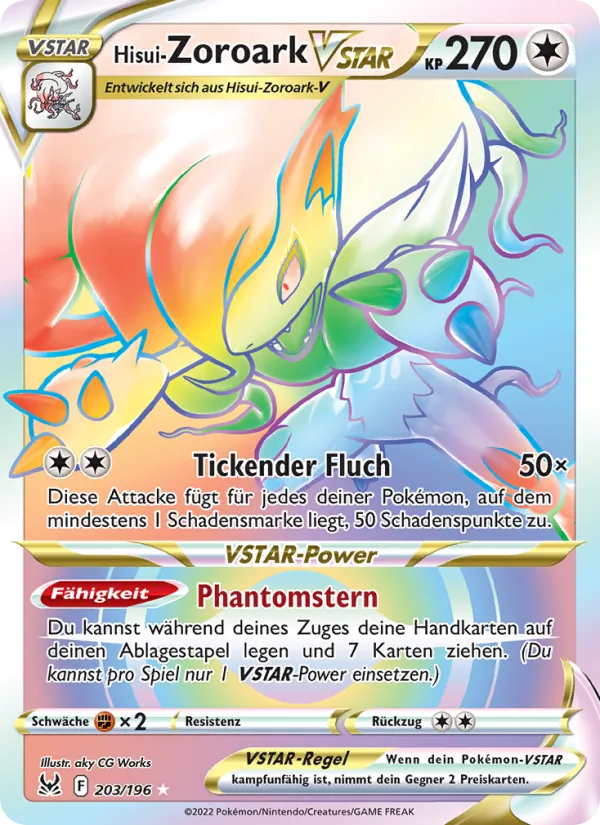 Hisui-Zoroark VSTAR, Verlorener Ursprung Nº 203