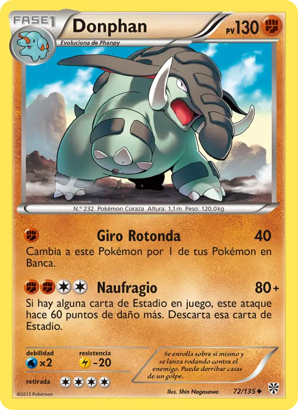 Donphan, Tormenta Plasma Nº 72