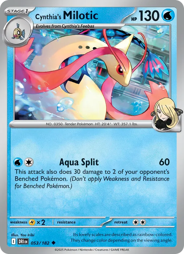 Cynthia's Milotic, Destined Rivals No. 053