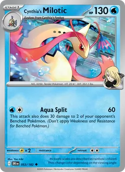 Cynthia's Milotic, Destined Rivals No. 053 Normal