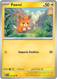 Pawmi, Evoluciones en Paldea No. 074 Normal