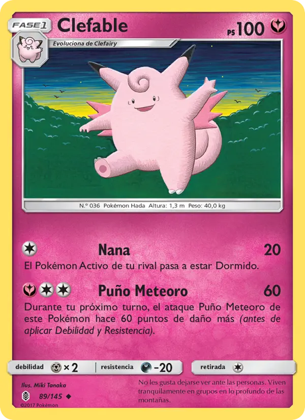 Clefable, Albor de Guadianes No. 89