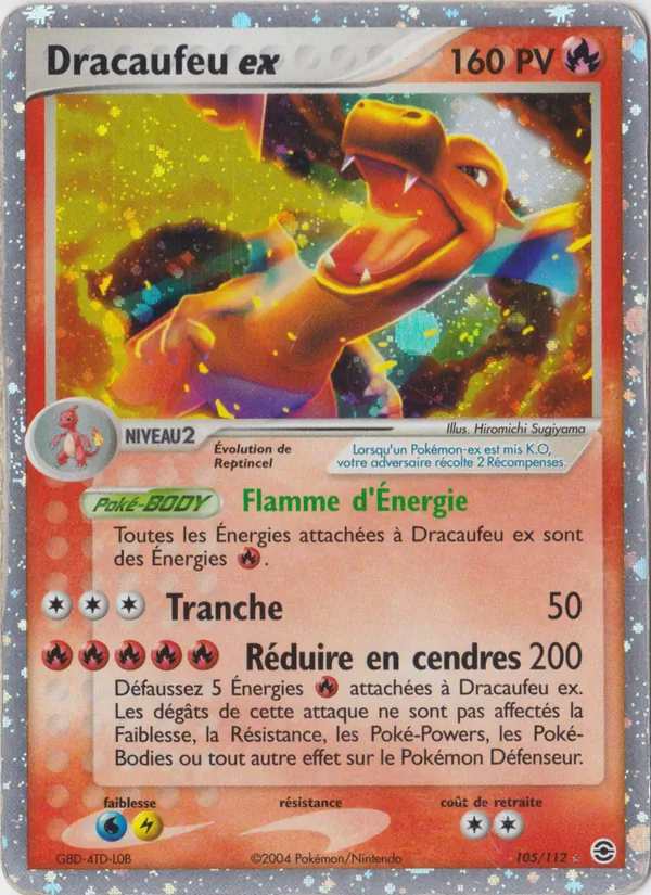 Dracaufeu ex, EX Rouge Feu & Vert Feuille No. 105
