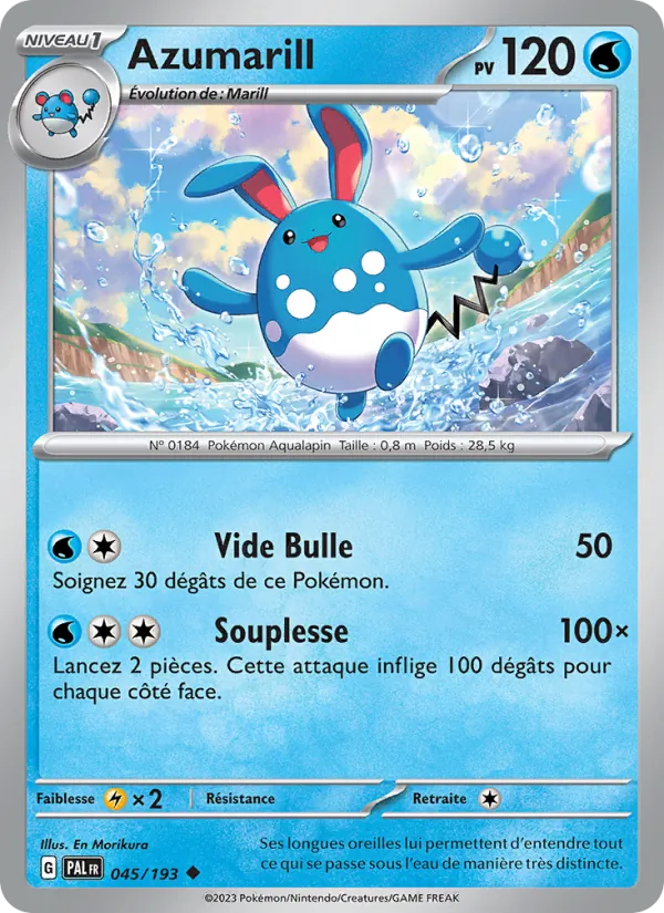 Azumarill, Évolutions à Paldea No. 045