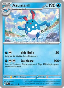 Azumarill, Évolutions à Paldea No. 045 Normal