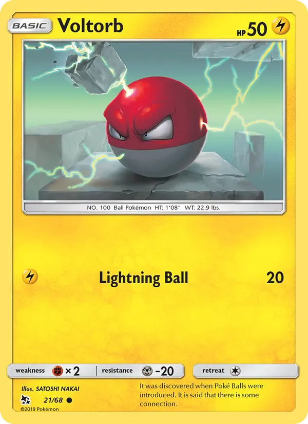 Voltorb, Hidden Fates Nº 21