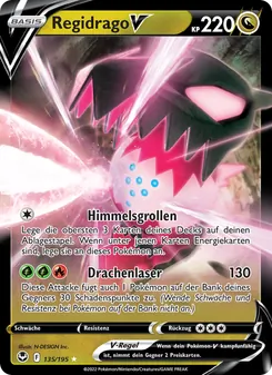 Regidrago V, Silberne Sturmwinde Nº 135 Holo