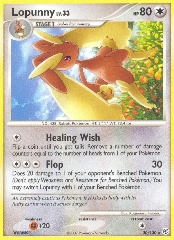 Lopunny, Diamond & Pearl Nº 30