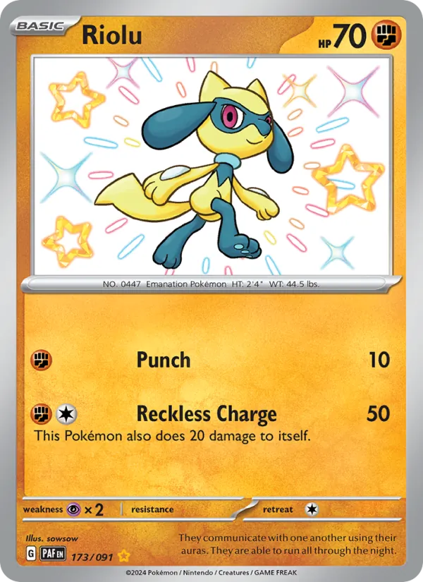 Riolu, Paldean Fates No. 173