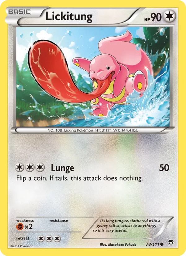 Lickitung, Furious Fists No. 78