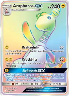Ampharos GX, Teams Sind Trumpf Nº 185 Normal