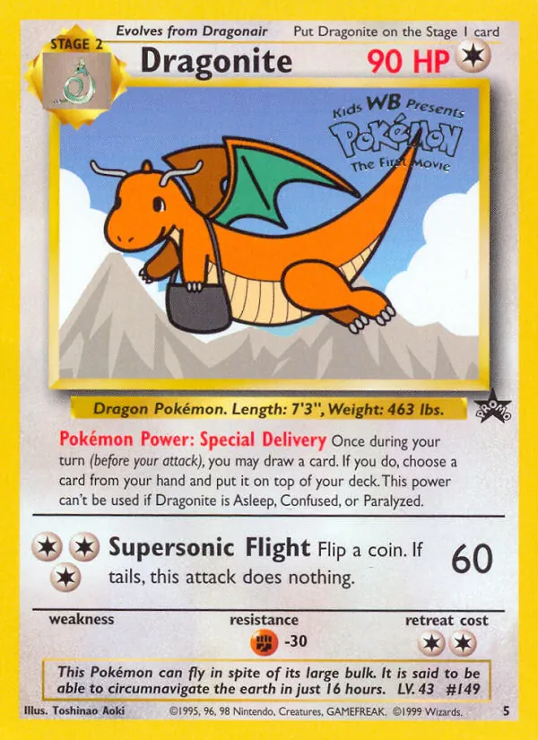 Dragonite, Wizards Black Star Promos Nº 5