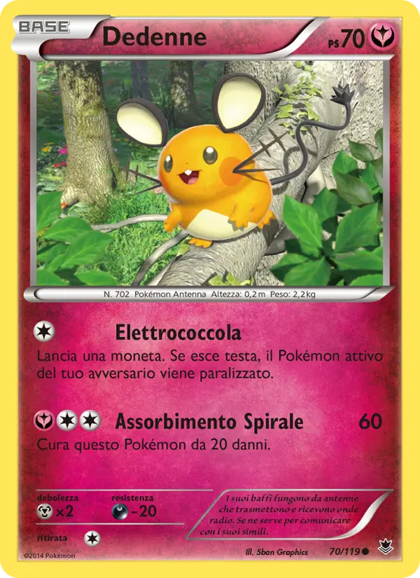 Dedenne, Forze Spettrali No. 70