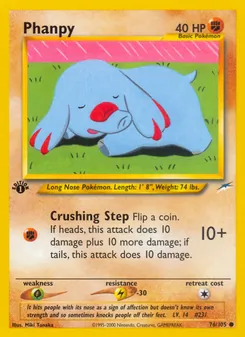 Phanpy, Neo Destiny No. 76 Normal