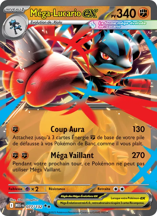Méga-Lucario-ex, Méga-Évolution Nº 077