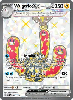 Wugtrio ex, Temporal Forces No. 190 Holo