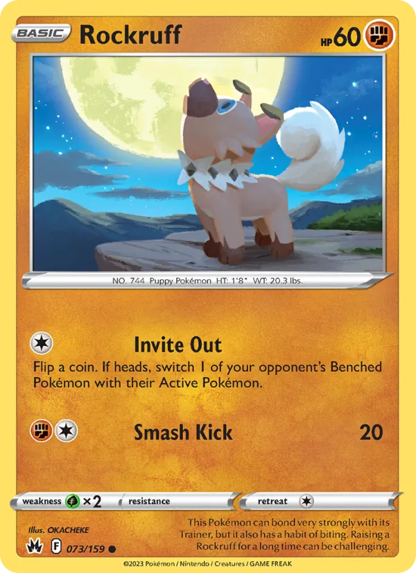 Rockruff, Crown Zenith No. 073