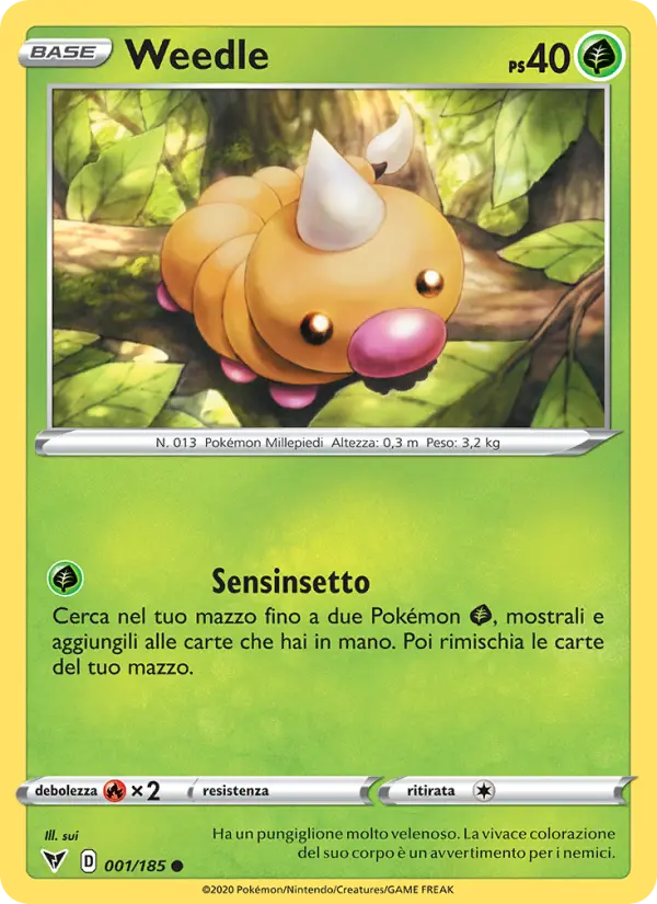 Weedle, Voltaggio Sfolgorante No. 1