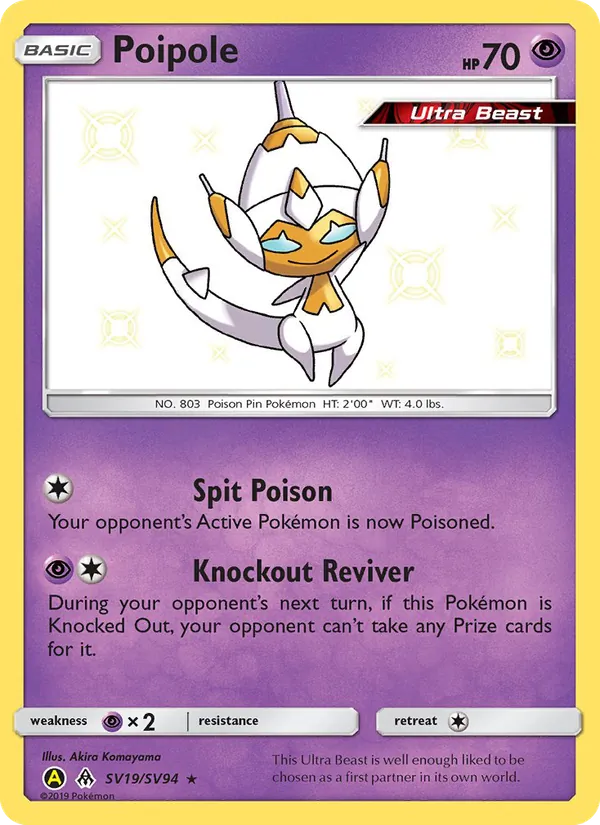 Poipole, Hidden Fates Shiny Vault No. SV19