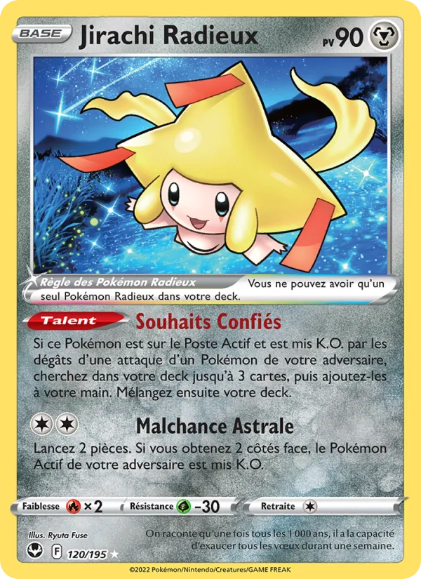 Jirachi Radieux, Tempête Argentée Nº 120