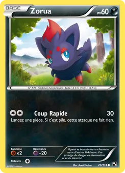 Zorua, Noir & Blanc No. 70 Normal
