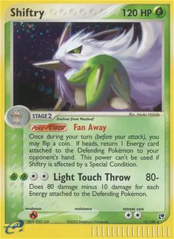 Shiftry, Sandstorm No. 12 Holo