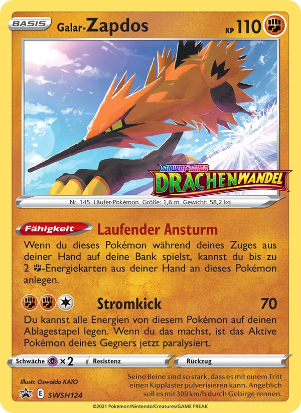 Galar-Zapdos, SCSC Promokarten No. SWSH124