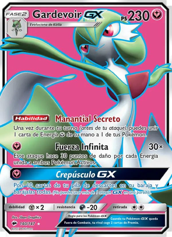 Gardevoir GX, Sombras Ardientes No. 140