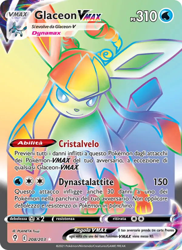 Glaceon VMAX, Evoluzioni Eteree No. 208