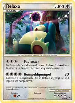 Relaxo, Ruf der Legenden Nº 33 Normal