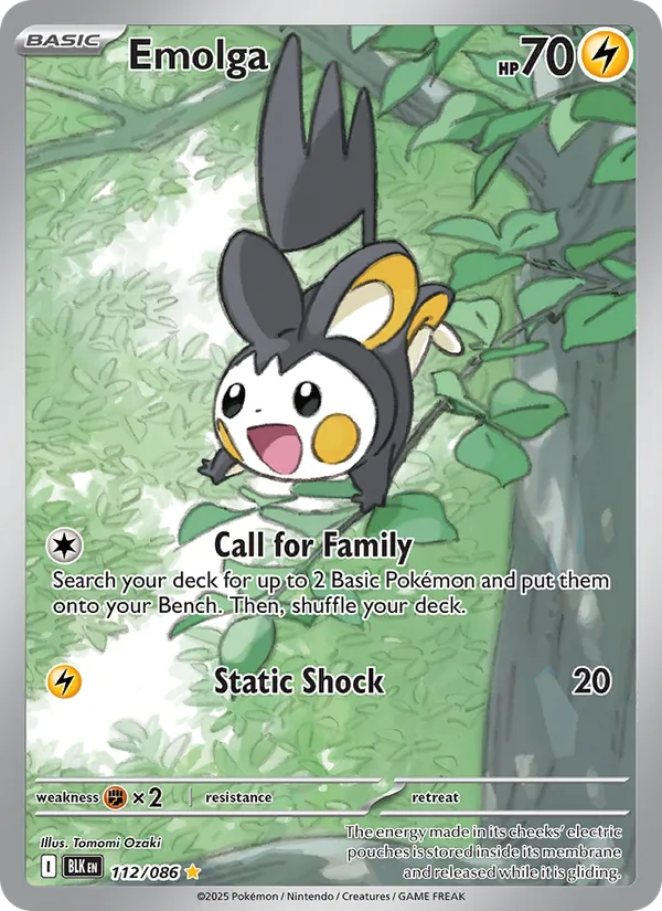 Emolga, Black Bolt No. 112