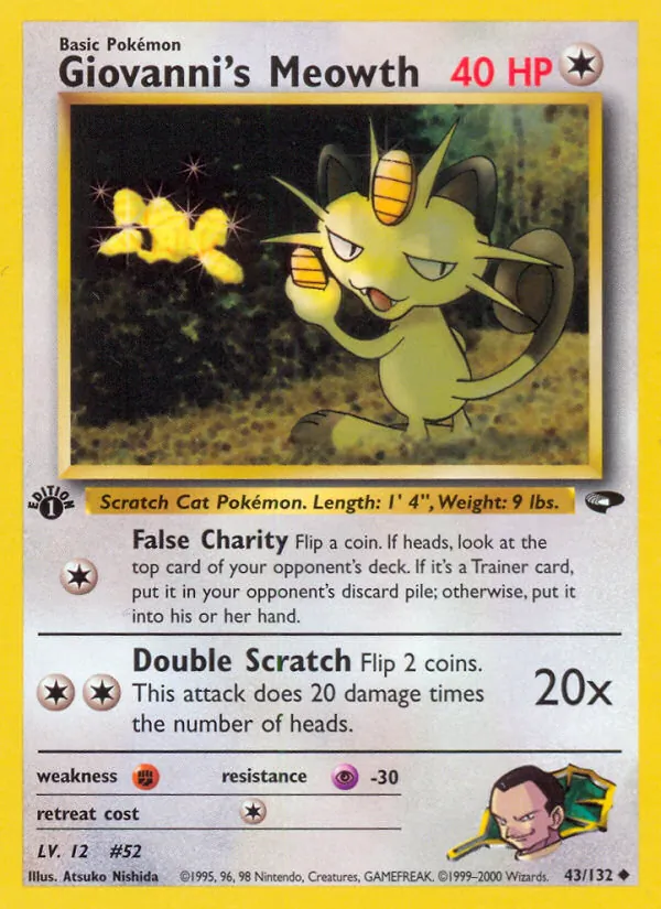Giovanni's Meowth, Gym Challenge Nº 43