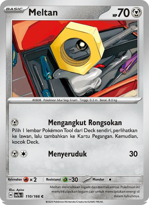 Meltan, Bimbingan Rasi Nº 110