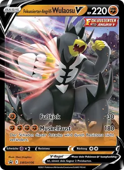 Fokussierter-Angriff-Wulaosu V, SCSC Promokarten No. SWSH106 Holo