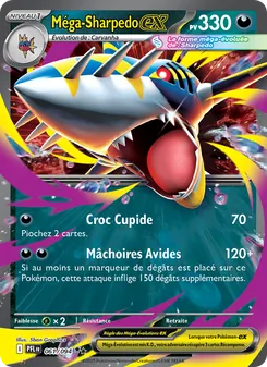 Méga-Sharpedo-ex, Flammes Fantasmagoriques Nº 061 Holo