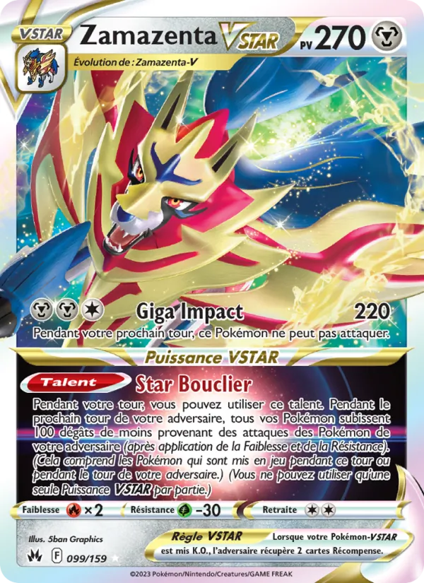 Zamazenta VSTAR, Zénith Suprême No. 099