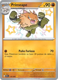 Primeape, Destinos de Paldea Nº 170 Holo